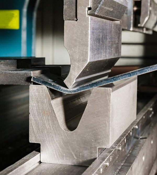 Working,With,Sheet,Metal,On,Cnc,Hydraulic,Press,Brake.,Bending